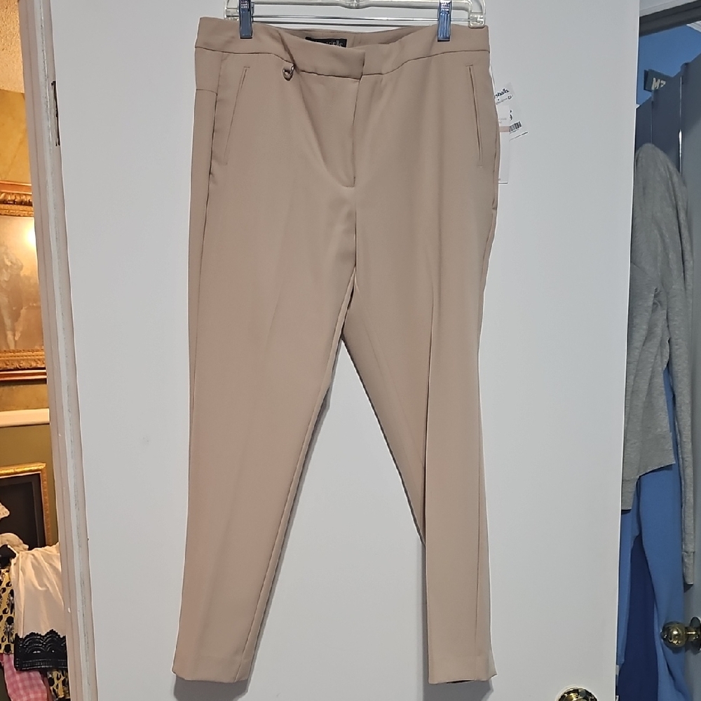 New Josh & Arielle Tan Ankle Dress  Pants Sz 12 New With Tags